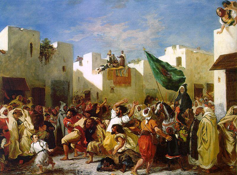 Eugene Delacroix The Fanatics of Tangier china oil painting image